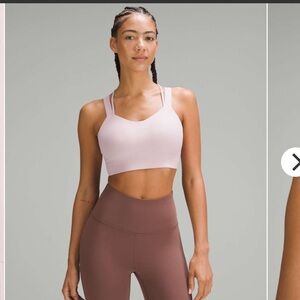 Lululemon Like a Cloud Longline Ribbed Bra *Light Support, D/DD Cups
Pink Peony